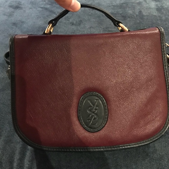 ysl vintage leather bag